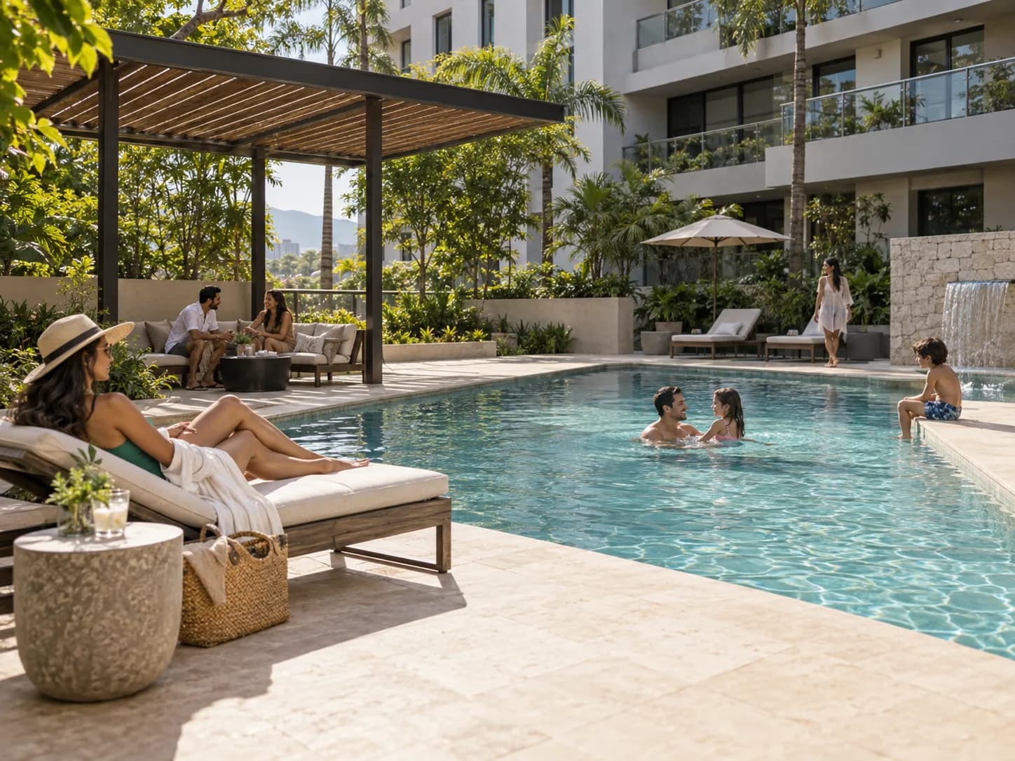 Piscina en Atria